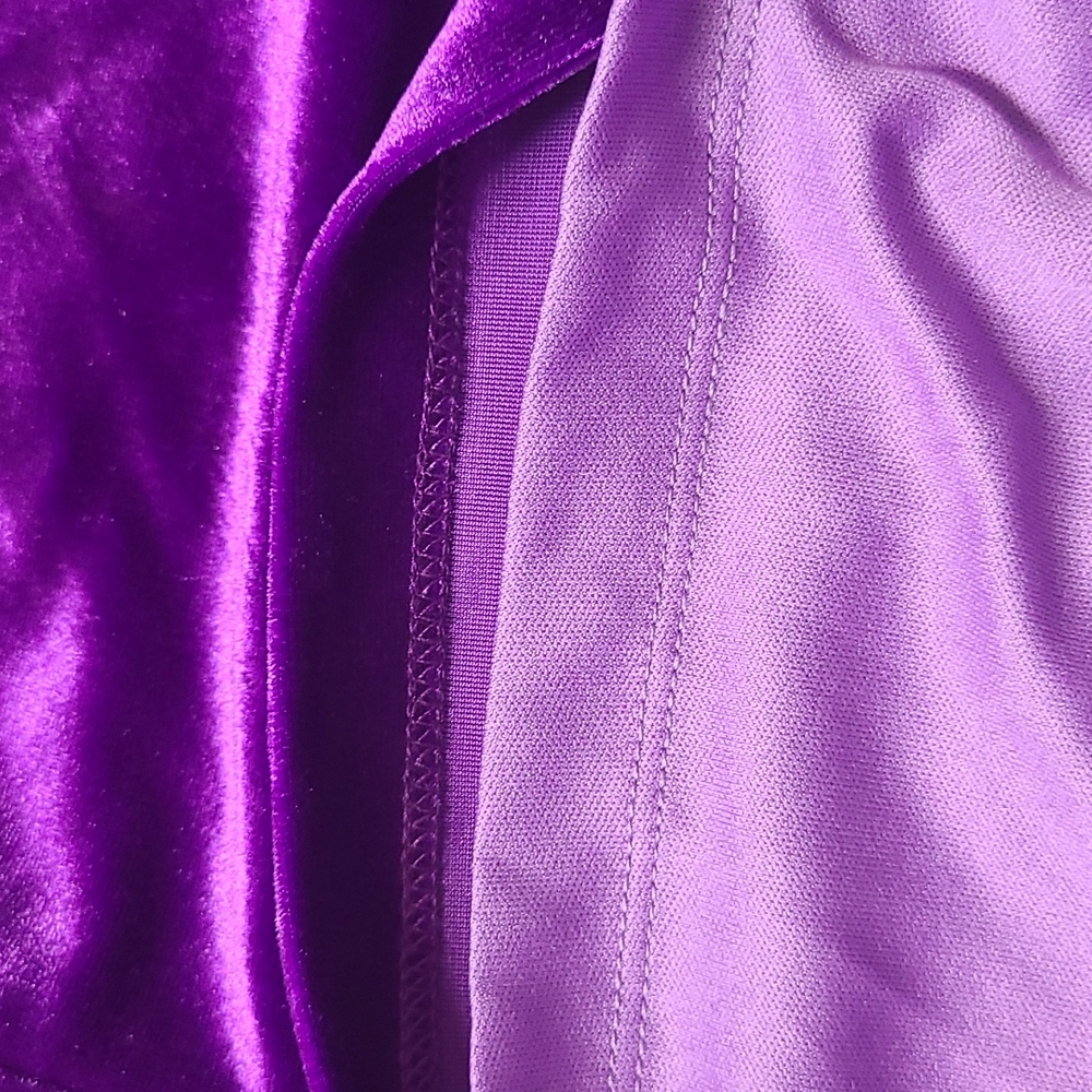 💥SALE💥New Velvet Purple Mini Dress XL - Picture 11 of 14